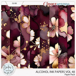 CU Alcohol Ink Papers Vol 48 by Ilonka's Designs