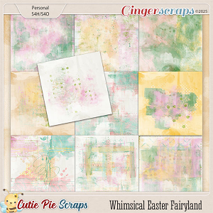 Whimsical Easter Fairyland Painted Papers