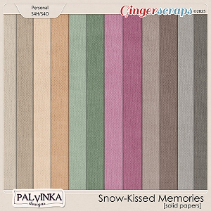 Snow-Kissed Memories Solid Papers by Palvinka Designs