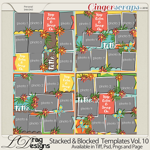 Stacked & Blocked Templates Vol. 10 by LDrag Designs