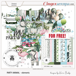 Buzzbee Scraps: Party Animal Elements