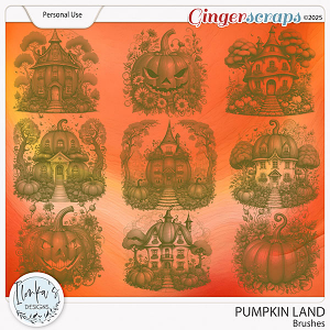 Pumpkin Land Brushes by Ilonka's Designs