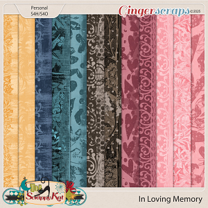 In Loving Memory Distressed Paper Pack by The Scrappy Kat