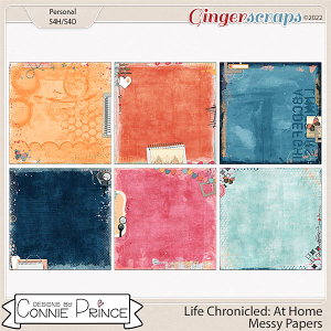 Life Chronicled: At Home - Messy Papers by Connie Prince
