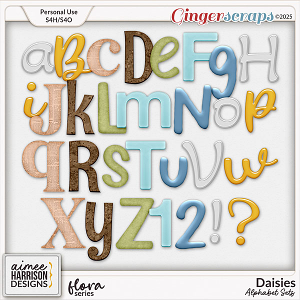 Daisies Alphabet Sets by Aimee Harrison Daisies Alphabet Sets by Aimee Harrison