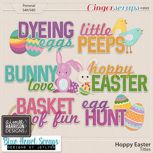 Hoppy Easter Titles by Aimee Harrison & Blue Heart Scraps