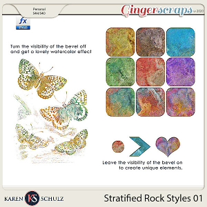 Stratified Rock Styles 01 by Karen Schulz