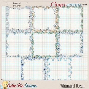 Whimsical Ocean Floral Borders