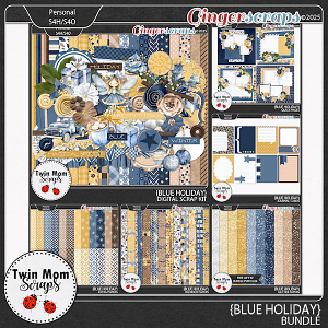 Blue Holiday - BUNDLE by Twin Mom Scraps