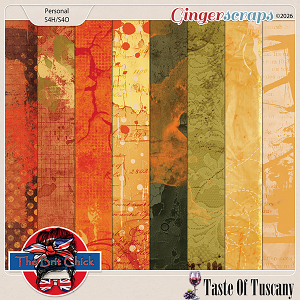 Taste Of Tuscany Artsy Papers By The Brit Chick