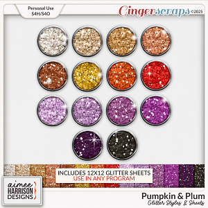 Pumpkln & Plum Glitters by Aimee Harrison