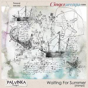 Waiting For Summer Stamps by Palvinka Designs