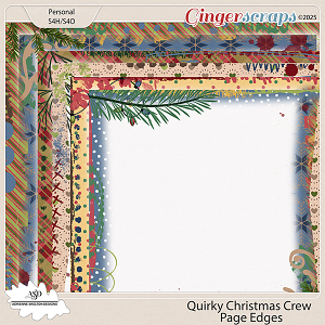 Quirky Christmas Crew Page Edges - By Adrienne Skelton Design Quirky Christmas Crew Page Edges - By Adrienne Skelton Design