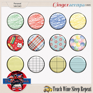 Teach-Wine-Sleep-Repeat Flairs By The Brit Chick