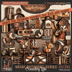 CU & PU 221 ~ Great Outdoors Series ~ Country Life