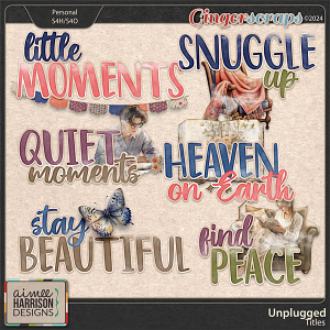 Unplugged Titles by Aimee Harrison