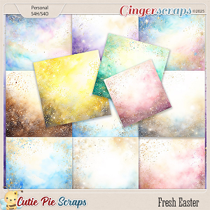 Fresh Easter Glitter Papers