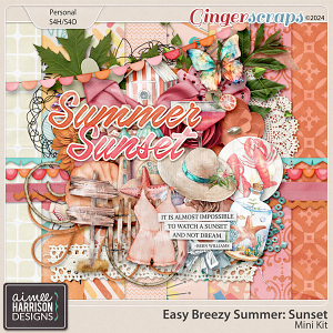 Easy Breezy Summer: Sunset Mini Kit by Aimee Harrison