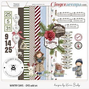 Buzzbee Scraps: Wintry Days DYD Add On