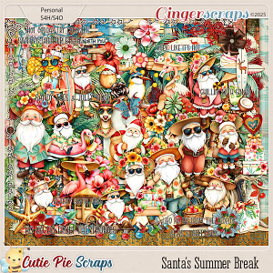 Santa's Summer Break Page Kit Santa's Summer Break Page Kit