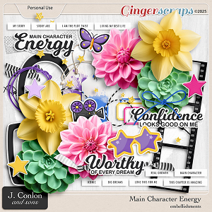 Main Character Energy Embellishments by J. Conlon and Sons