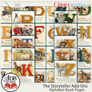 The Storyteller AO Alphabet Book Pages by ADB Designs