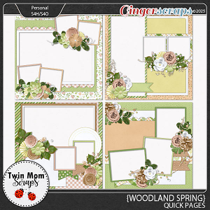 Woodland Spring - QUICK PAGES by Twin Mom Scraps
