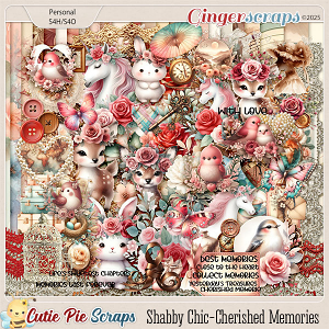 Shabby Chic-Cherished Memories Page Kit