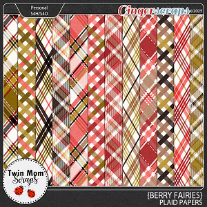 Berry Fairies - PLAID PAPERS by Twin Mom Scraps