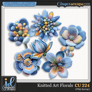 CU & PU 224 ~ Knitted Art Florals