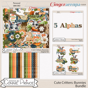 Cute Critters : Bunnies - Bundle by Connie Prince
