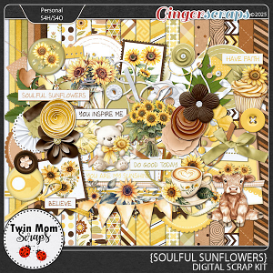 Soulful Sunflowers - KIT by Twin Mom Scraps