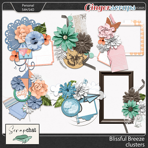 Blissful Breeze Clusters by ScrapChat Designs