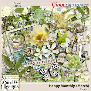 Happy Monthly-{March} Elements