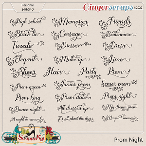 Prom Night Word Art by The Scrappy Kat