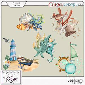 Seafoam Clusters by Scrapbookcrazy Creations