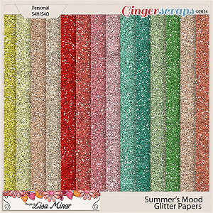 Summer's Mood Glitter Papers from Designs by Lisa Minor