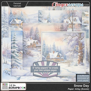 Snow Day Paper-Scenic by Let Me Scrapbook Snow Day Paper-Scenic by Let Me Scrapbook