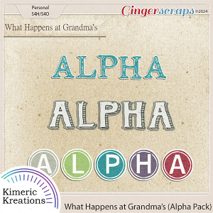 What Happens at Grandma's Alpha Pack by Kimeric Kreations