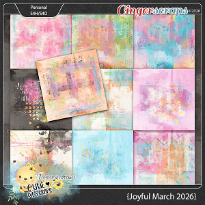 Joyful March 2026 Painted Papers