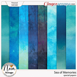 Sea Of Memories - Special Papers - by Neia Scraps