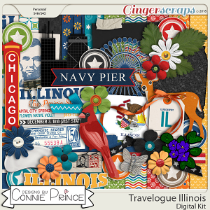 Travelogue Illinois - Kit by Connie Prince