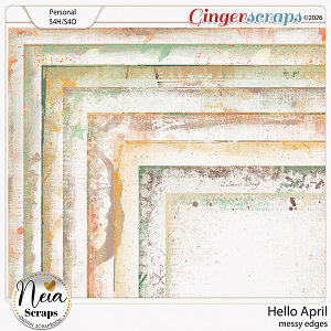 Hello April - Messy Edges - by Neia Scraps