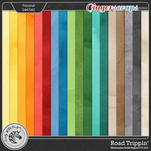 Road Trippin' [Watercolor Solid Papers] by Cindy Ritter