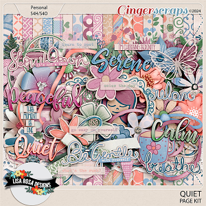Quiet - Page Kit by Lisa Rosa Designs