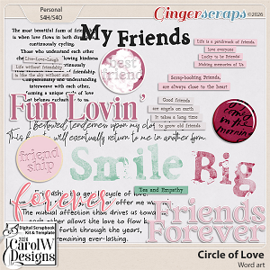 Circle of Love-Word art