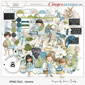 Buzzbee Scraps: Spring Tales Elements