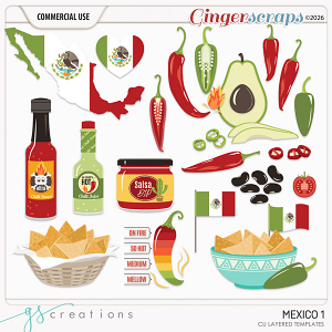 Mexico 1 Layered Templates (CU) by GS Creations