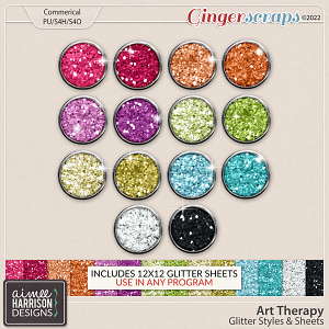 Art Therapy Glitters by Aimee Harrison