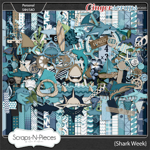 Shark Week Bundled Kit by Scraps N Pieces